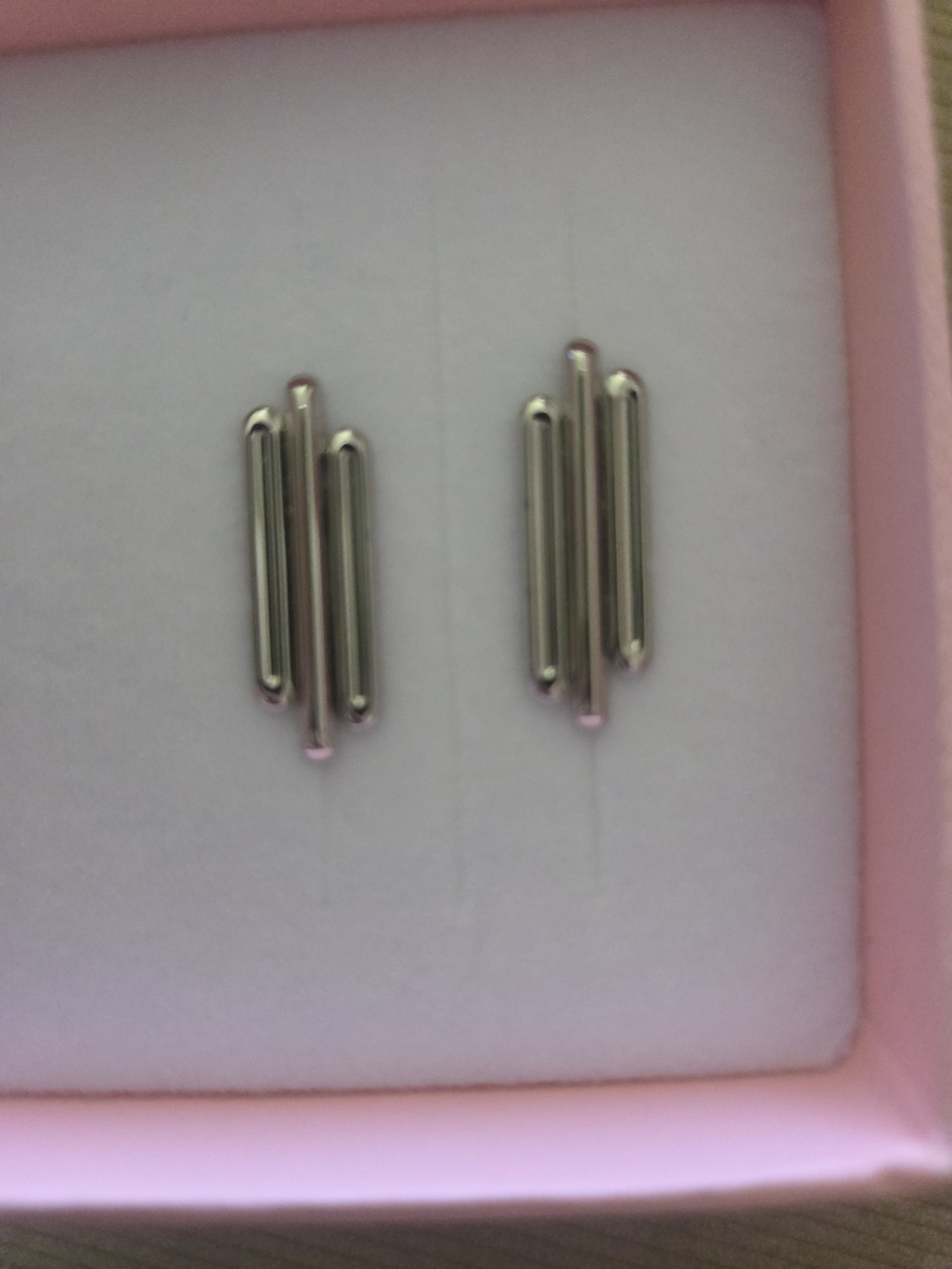 GENTLE MONSTER NEW Polished Silver Stud Eyeglasses Jewlery  Jennie Collection